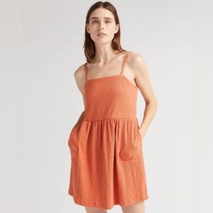Richer Poorer Cloud Weave Mini Dress | Orange | Size Small